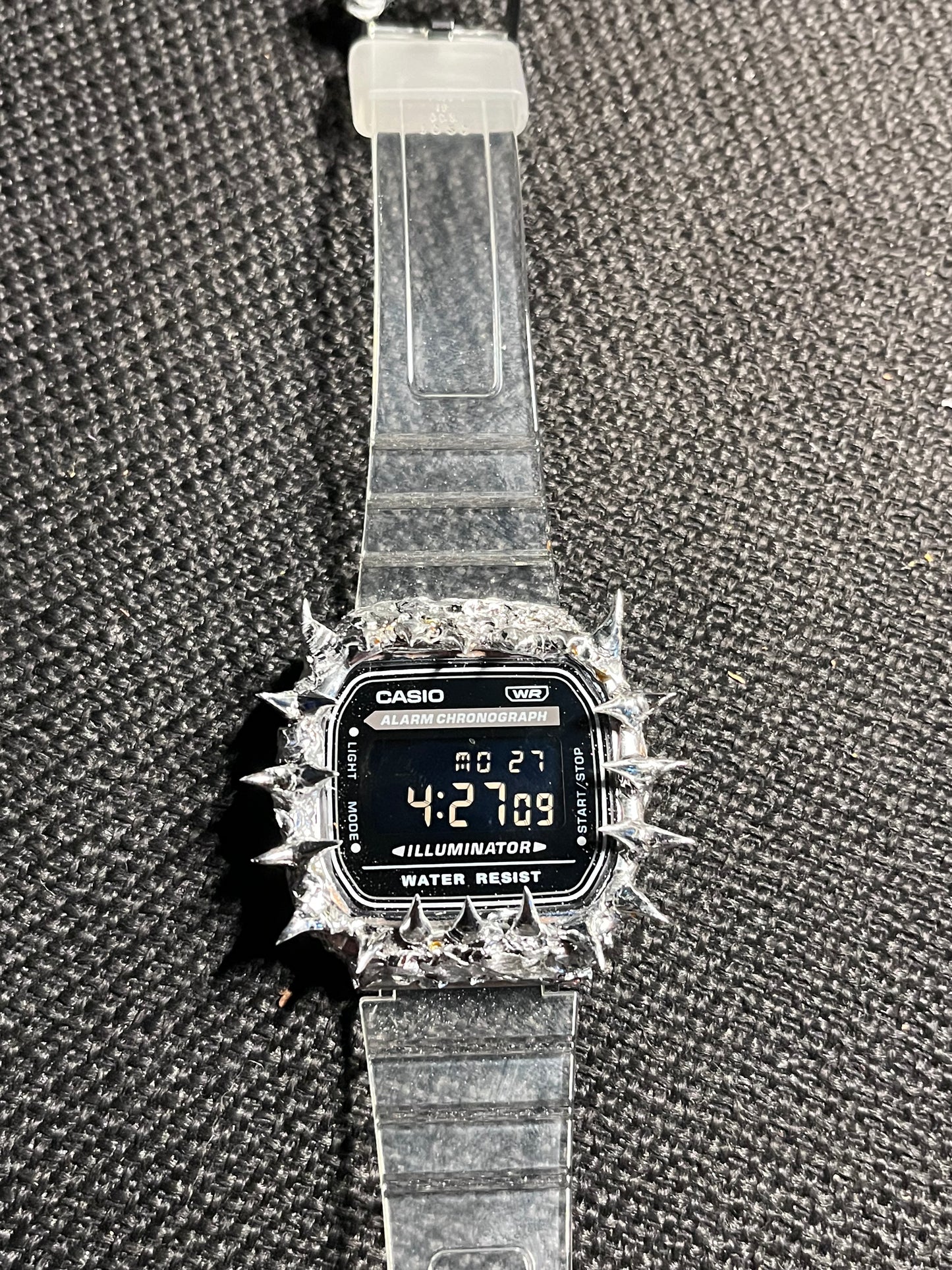 Casio original with transparent strap